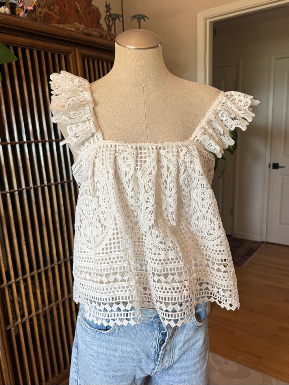 Eri and ali embroidered top
